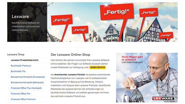 Lexware Online-Shop